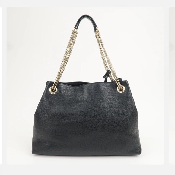 GUC - Gucci Soho Black Cellarius Pebbled Leather Soho Bag - Picture 2 of 16